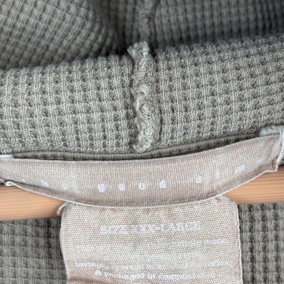 The Good Alma Waffle Cardigan XXXL Organic Cotton Hood Lounge Boho Portugal Cozy - Picture 9 of 14